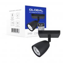 Світлодіодний спотовий світильник GSL-01S 4W 4100K чорний 1-GSL-10441-SB Global