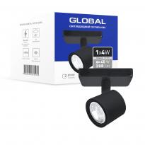 Светодиодный спотовый светильник GSL-02S 4W 4100K черный 1-GSL-20441-SB Global