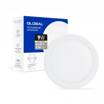 Встраиваемый LED светильник SP adjustable 9W 3000K IP20 1-GSP-01-0930-C Global