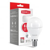 Светодиодная лампа 1-LED-544 G45 E14 6W 4100К 220V Maxus