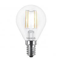 Світлодіодна лампа Едісона Filament 1-LED-547-01 G45 E14 4W 3000K 220V Maxus