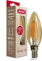 Светодиодная лампа Amber 1-LED-7037 C37 E14 4W 2200K 220V Maxus