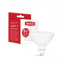 Лампа электрическая светодиодная 1-LED-712 MR16 GU5.3 5W 4100K 220V Maxus