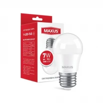 LED-лампа 1-LED-745 G45 E27 7W 3000K 220V Maxus