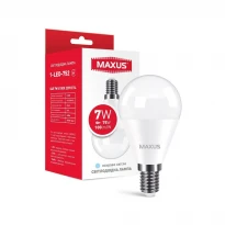Светодиодная лампа G45 7W 4100K 220V E14 1-LED-752 Maxus