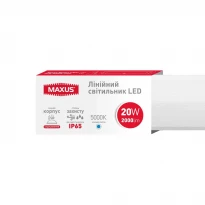 Светильник светодиодный линейный Batten Light 20W 5000K IP65 600мм белый 1-MBT-2050-PC Maxus