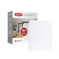 Светодиодный накладной светильник Ceiling light 1-MCL-1841-01-S 18W 4100K IP20 Maxus