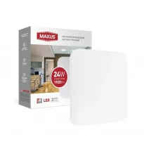Светодиодный накладной светильник Ceiling light 1-MCL-2441-01-S 24W 4100K IP20 Maxus