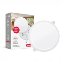 Светодиодный светильник врезной SP Adjustable 18W 4100K IP20 круг белый 1-MSP-1841-CA Maxus