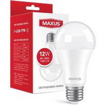 Светодиодная лампа 1-LED-778 A65 E27 12W 4100К 220V Maxus