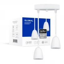 Світлодіодний підвісний світильник 2-GPL-11441-CW 14W 4100K круглий білий Global