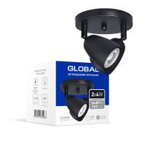 Светодиодный спотовый светильник GSL-01C 8W 4100K черный 2-GSL-10841-CB Global