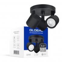 Светодиодный спотовый светильник GSL-02C 12W 4100K черный 3-GSL-21241-CB Global
