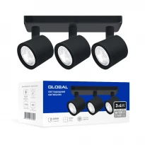 Светодиодный спотовый светильник GSL-02S 12W 4100K черный 3-GSL-21241-SB Global