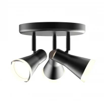 Светодиодный спотовый светильник MSL-02R 3x4W 4100K черный 3-MSL-21241-RB Maxus