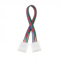 Коннектор для лед лент RGB 12V 10mm провод/2 зажима 1012440 AVT