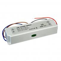 Трансформатор для світлодіодних стрічок 12V SLIM PLASTIC/8.33A 100W IP65 1013437 AVT