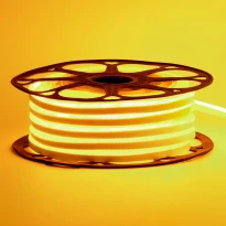 Неоновая лента светодиодная желтая 12V 6х12-SMD3528 120LED/м IP65 1018084 11W/m AVT