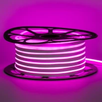 Неоновая лента светодиодная розовая 12V 6х12-SMD3528 120LED/м IP65 1018085 11W/m AVT