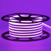 Неоновая лента светодиодная фиолетовая 12V 6х12-SMD3528 120LED/м IP65 1018086 11W/m AVT