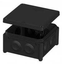 Коробка распределительная квадратная черная 100x100x50мм IP55 наружная пласт IB006 PLK6506550 PLANK