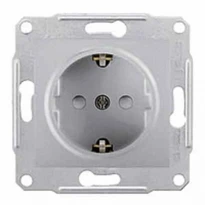 Механізм розетки (2К+З) 16A із шторками алюміній SDN3000160 Schneider Electric Sedna