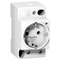 Розетка із заземленням на DIN-рейку з підсвічуванням 16A IP40 A9A15035 Schneider Electric