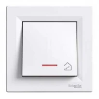 Выключатель 1-клавишный с подсветкой белый EPH1900321 Schneider Electric Asfora