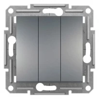 Механизм выключателя 3-клавишного сталь EPH2100162 Schneider Electric Asfora