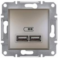 Механизм USB-розетки 2,1A 10,5W бронза EPH2700269 Schneider Electric Asfora