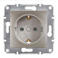Механизм розетки (2К+З) 16A бронза EPH2900169 Schneider Electric Asfora