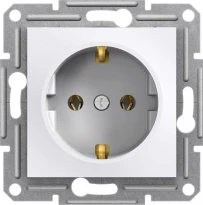 Розетка с заземлением белая 16A EPH2970121 Schneider Electric Asfora