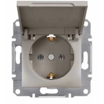 Механизм розетки (2К+З) 16A с крышкой бронза EPH3100169 Schneider Electric Asfora