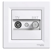 Розетка TV/SAT проходная белая EPH3400221 Schneider Electric Asfora