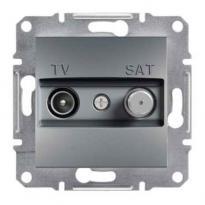 Механизм розетки TV/SAT проходной сталь EPH3400262 Schneider Electric Asfora