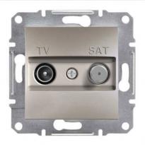 Механізм розетки TV/SAT індивідуальної бронзи EPH3400469 Schneider Electric Asfora