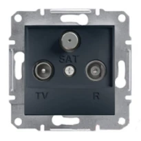 Механизм розетки TV/R/SAT конечной антрацит EPH3500171 Schneider Electric Asfora