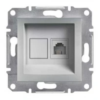 Механизм розетки телефонной RJ11 алюминий EPH4100161 Schneider Electric Asfora