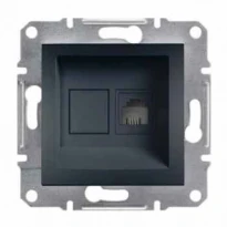 Механизм розетки телефонной RJ11 антрацит EPH4100171 Schneider Electric Asfora