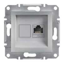 Механизм розетки компьютерной RJ45 категории 5e UTP алюминий EPH4300161 Schneider Electric Asfora