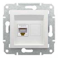 Розетка компьютерная RJ45 кат.5е UTP белая EPH4370121 Schneider Electric Asfora