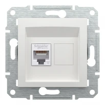Розетка компьютерная RJ45 кат.6 UTP белая EPH4770121 Schneider Electric Asfora