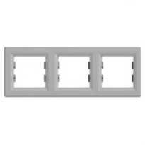 Рамка 3 поста алюминий горизонтальный EPH5800361 Schneider Electric Asfora