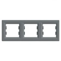 Рамка 3 поста сталь горизонтальный EPH5800362 Schneider Electric Asfora