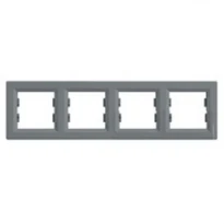 Рамка 4 поста сталь горизонтальный EPH5800462 Schneider Electric Asfora