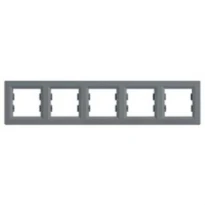 Рамка 5 постов сталь горизонтальный EPH5800562 Schneider Electric Asfora