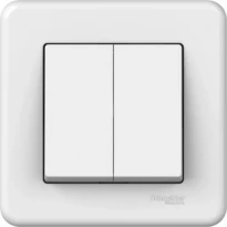 Проходной 2-клавишный переключатель белый LNA0600321 Schneider Electric Leona
