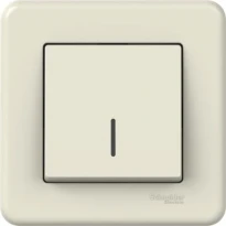 Проходной 1-клавишный переключатель с подсветкой слоновая кость LNA1500323 Schneider Electric Leona
