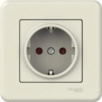 Розетка (2К+З) 16A со шторками слоновая кость LNA2900223 Schneider Electric Leona