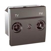 Механізм розетки TV-FM кінцевий 2-мод. графіт MGU3.452.12 Schneider Electric Unica